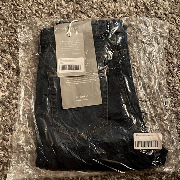 NWT Everlane - The Authentic Stretch High-Rise Skinny in Mid Blue Size 26 - Picture 3 of 6